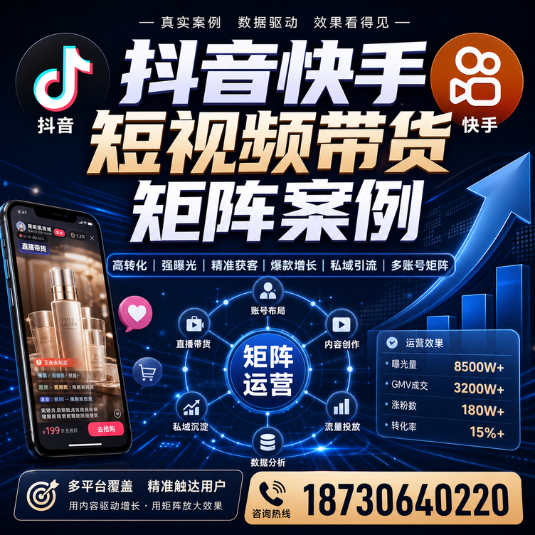 宜春短视频带货团队多平台矩阵自动分发案例